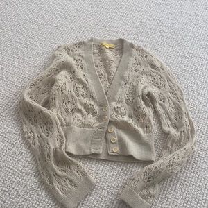 Catherine malandrino Crop knit cardigan